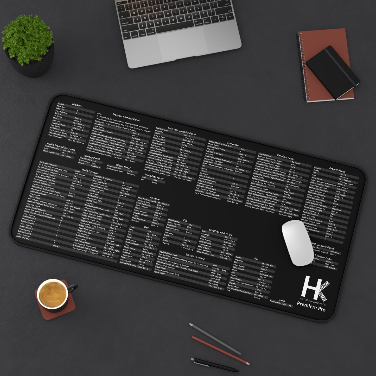 Windows Premiere Pro Hot Key Mouse Pad