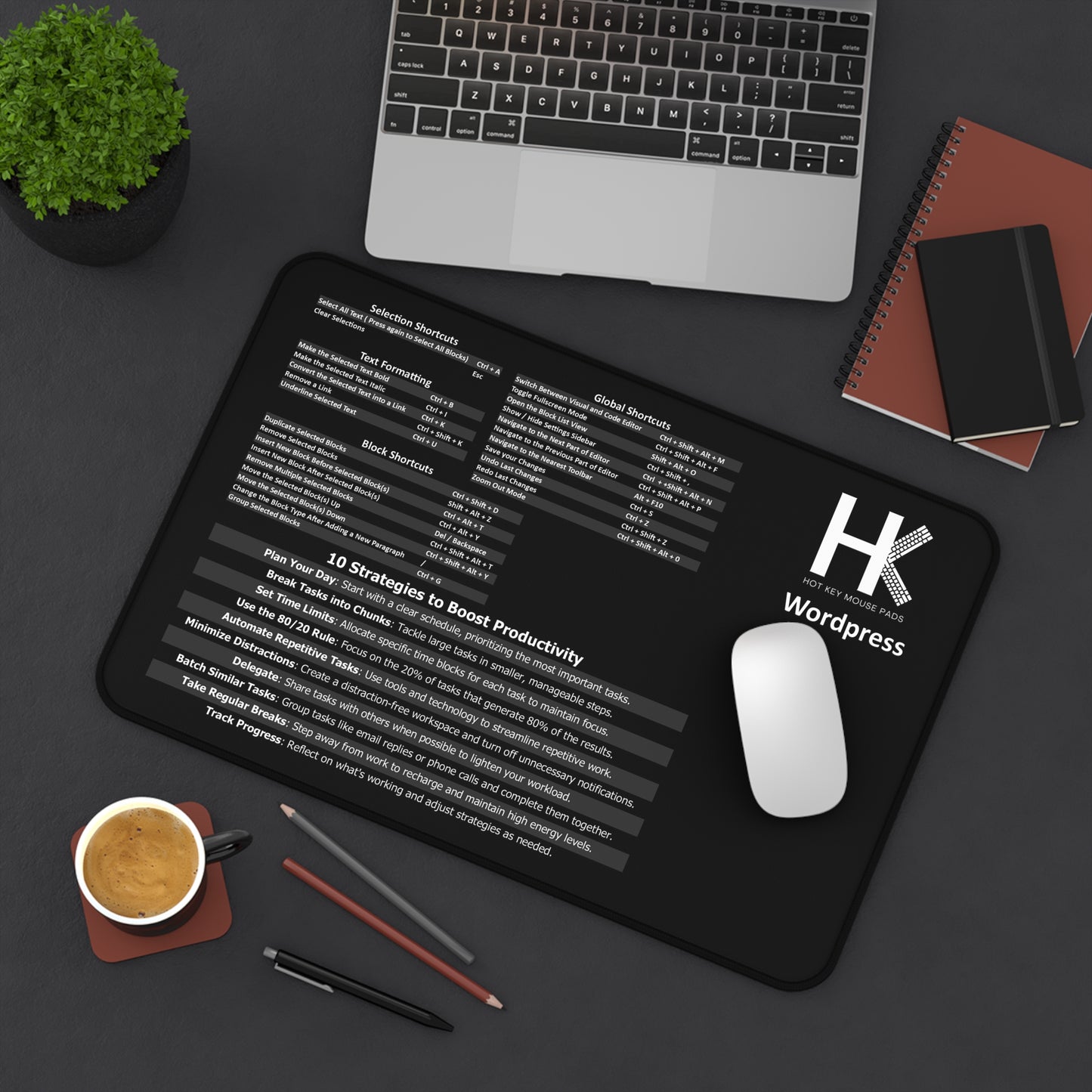 Windows Wordpress Hot Key Mouse Pad