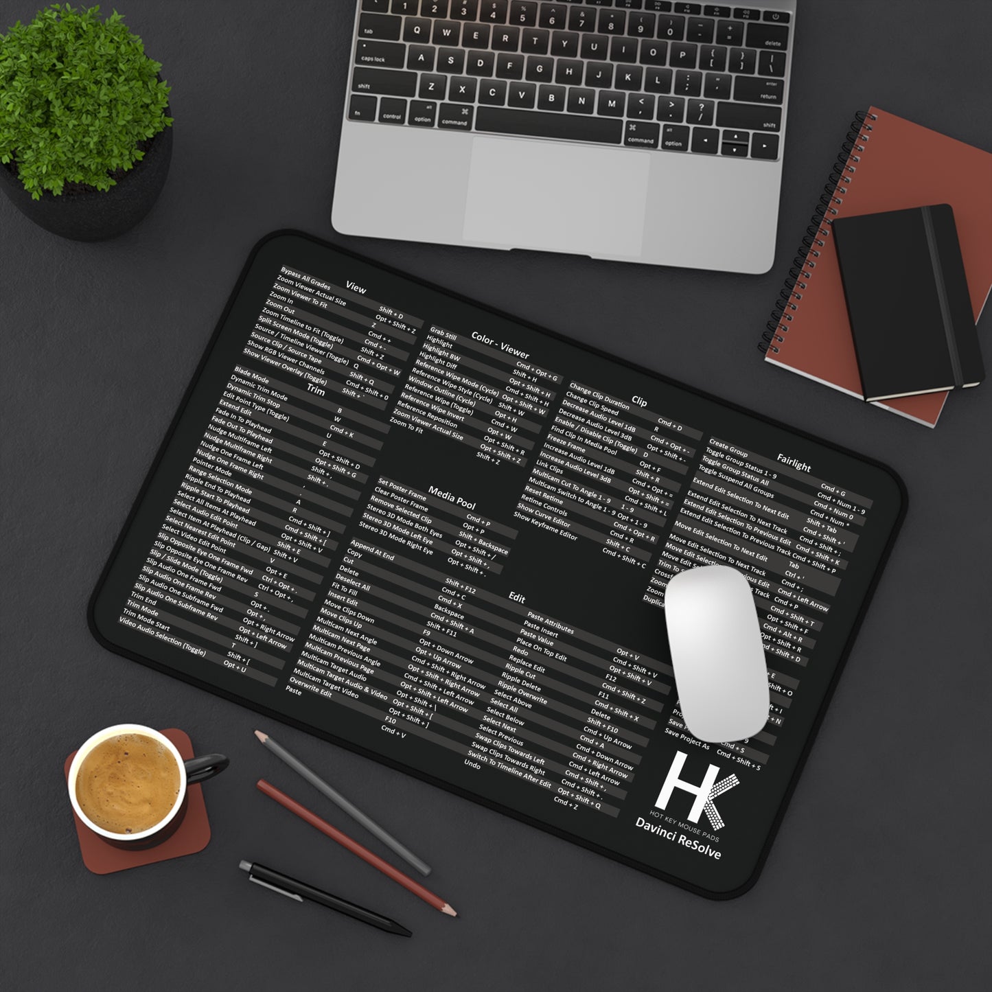 Mac Davinci Hot Key Mouse Pad