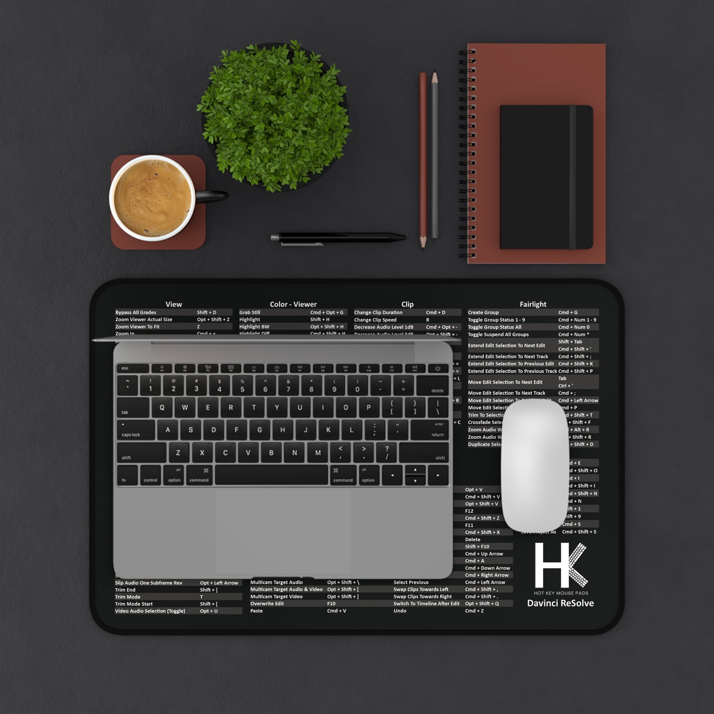Mac Davinci Hot Key Mouse Pad