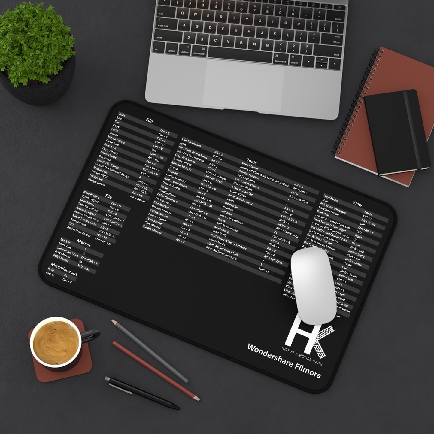 Wondershare Filmora Hot Key Mouse Pad