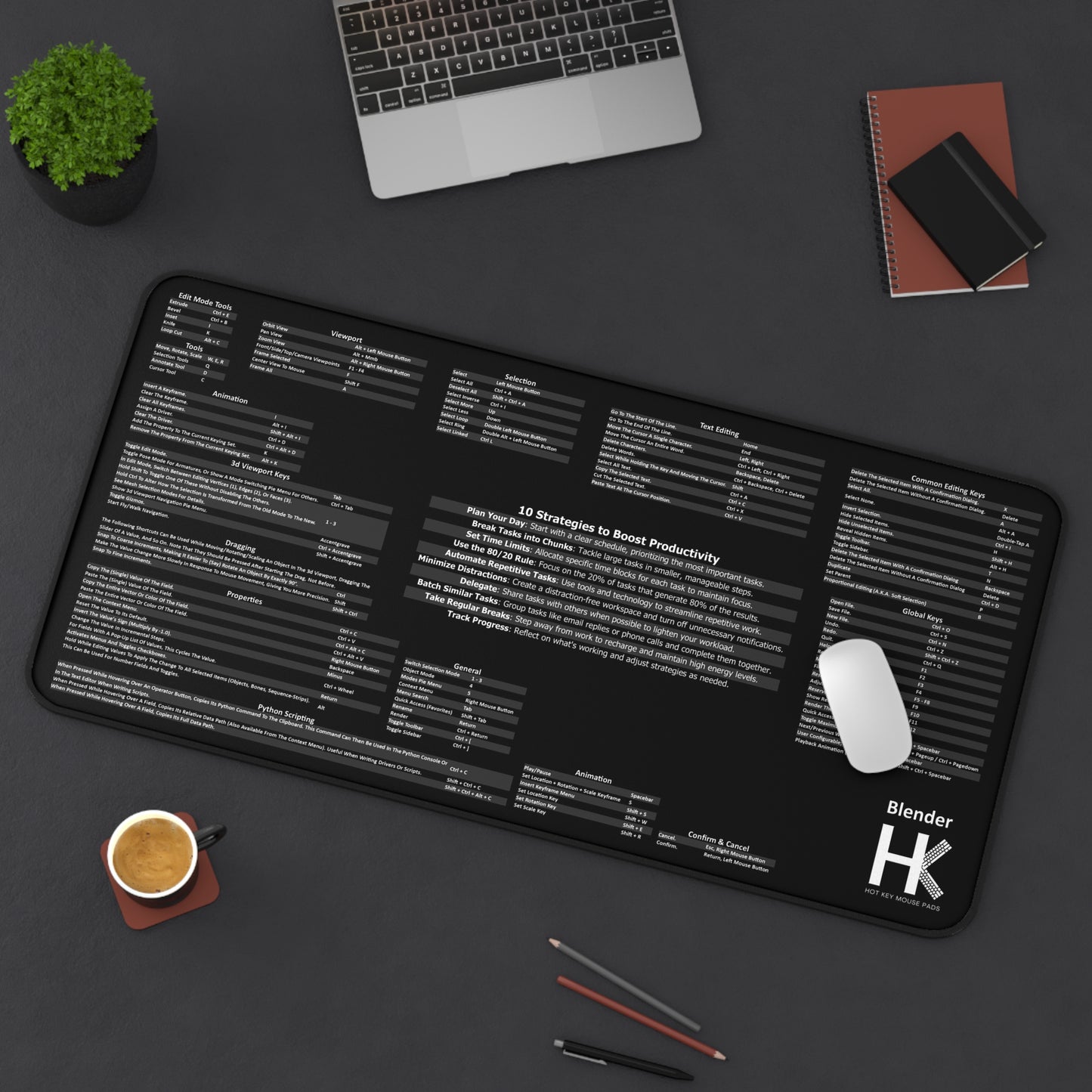 Windows Blender Hot Key Mouse Pad