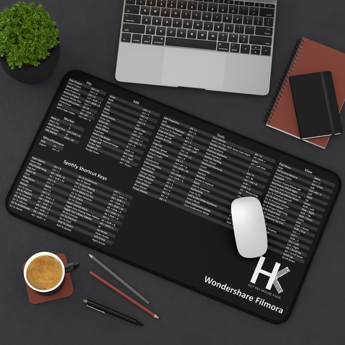 Wondershare Filmora Hot Key Mouse Pad