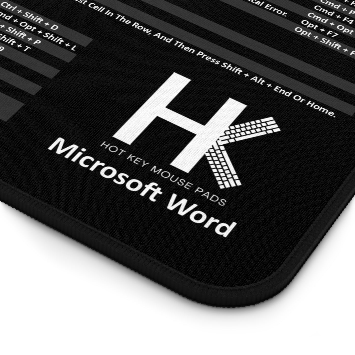 Mac Microsoft Word Hot Key Mouse Pad - Shortcut Key Mouse Pad – Office Desk Mat for Writers, Students & Professionals