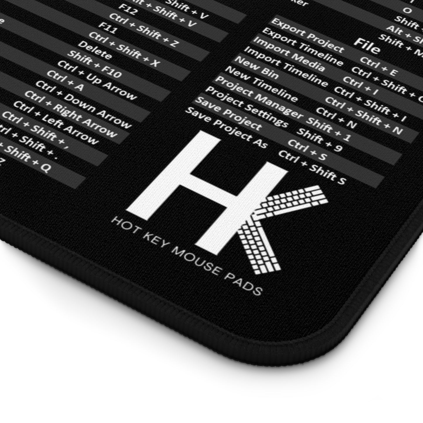 Windows Davinci Resolve Hot Key Mouse Pad