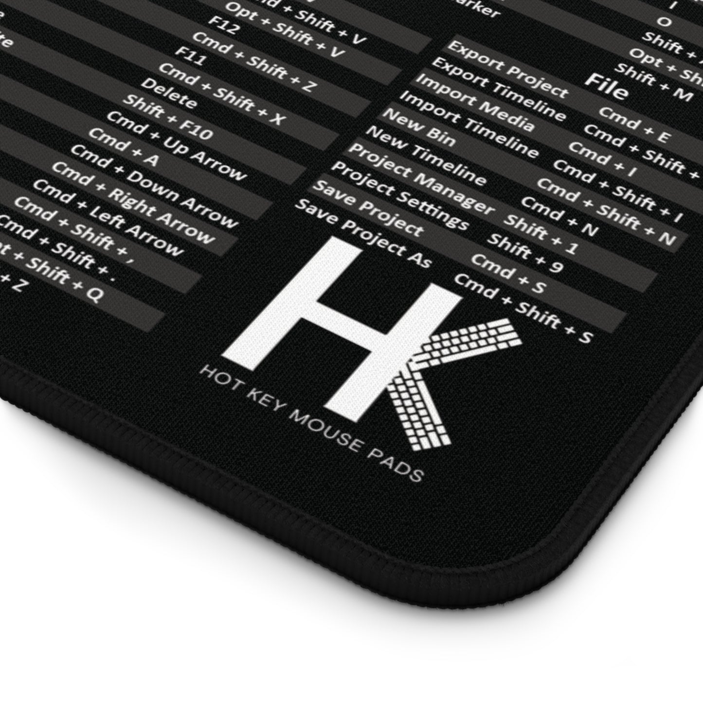 Mac Davinci Hot Key Mouse Pad