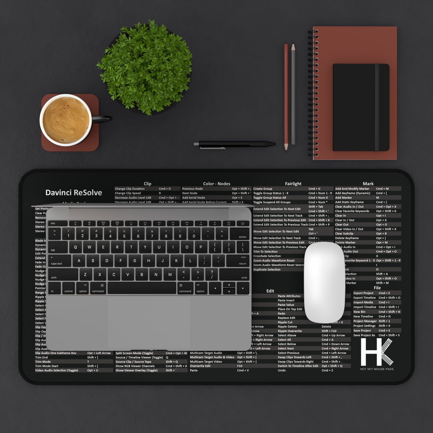 Mac Davinci Hot Key Mouse Pad