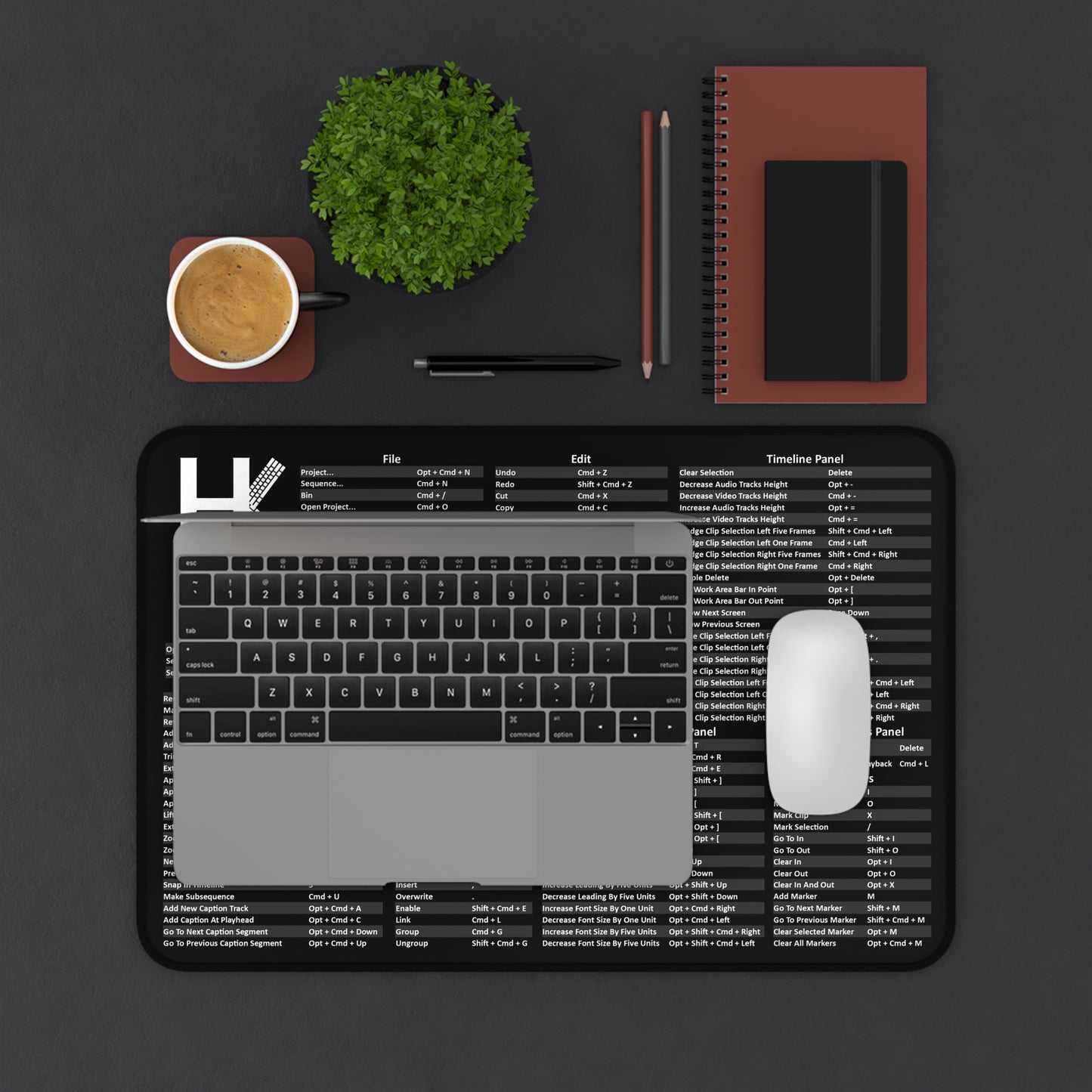 Mac Premiere Pro Hot Key Mouse Pad