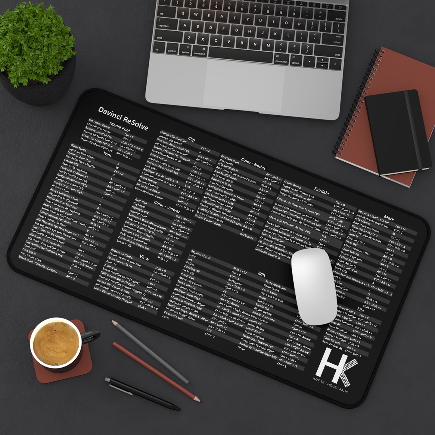 Windows Davinci Resolve Hot Key Mouse Pad