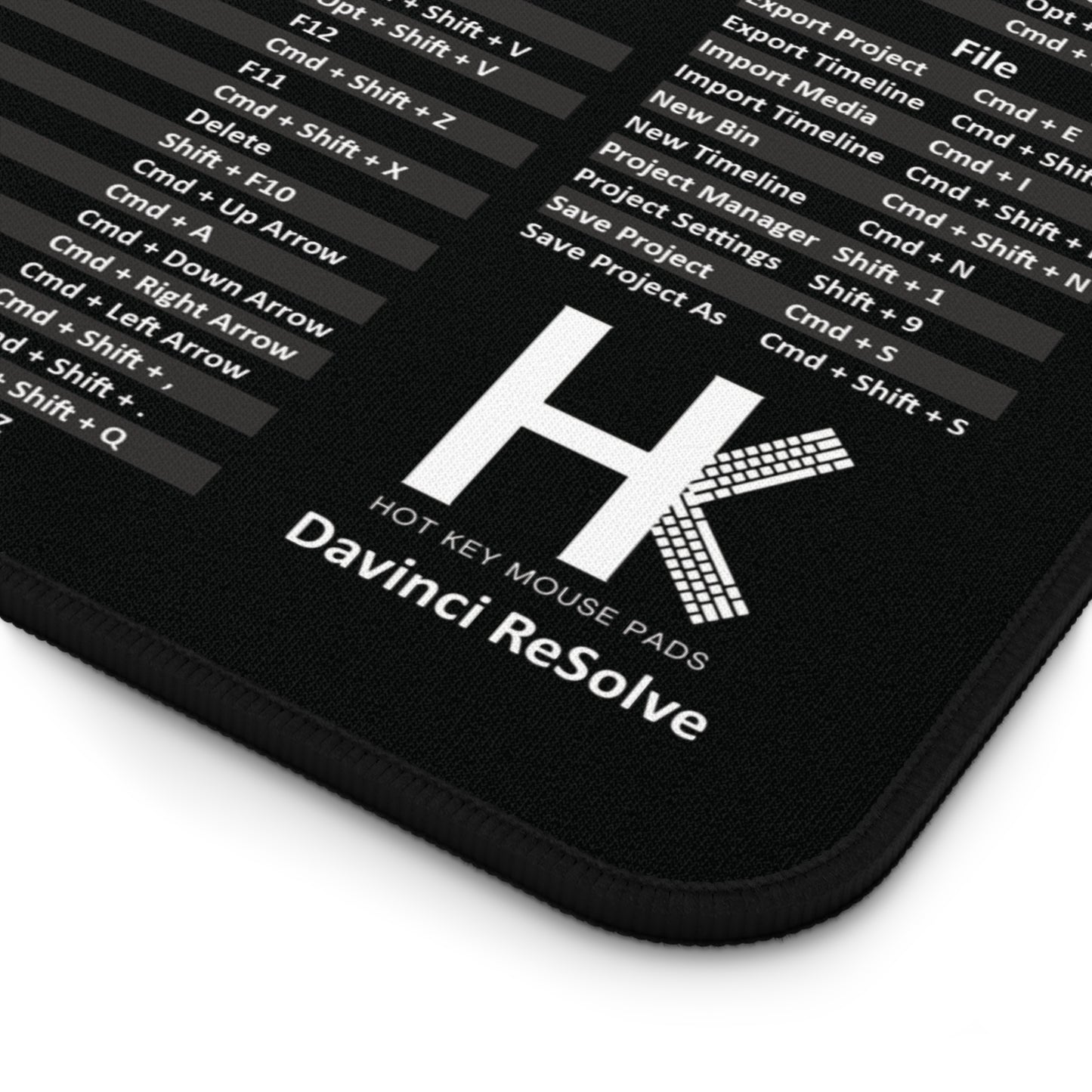 Mac Davinci Hot Key Mouse Pad
