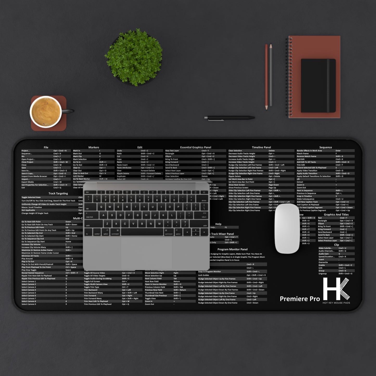 Mac Premiere Pro Hot Key Mouse Pad