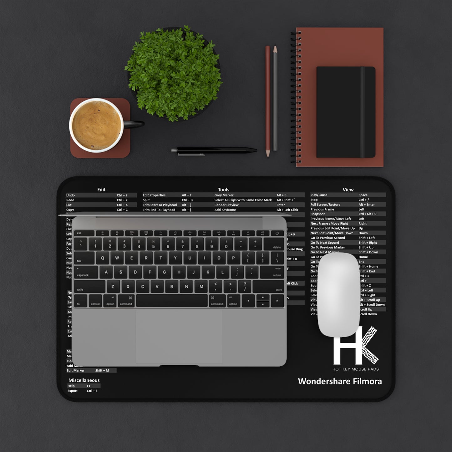 Wondershare Filmora Hot Key Mouse Pad