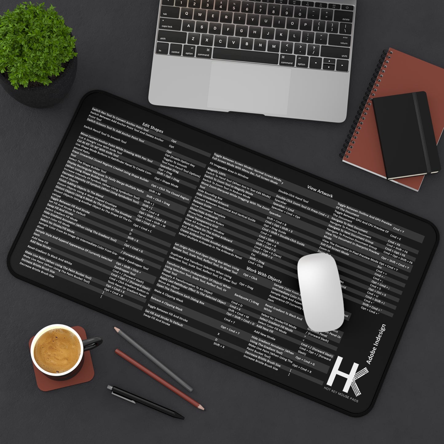 Mac Adobe Indesign Hot Key Mouse Pad