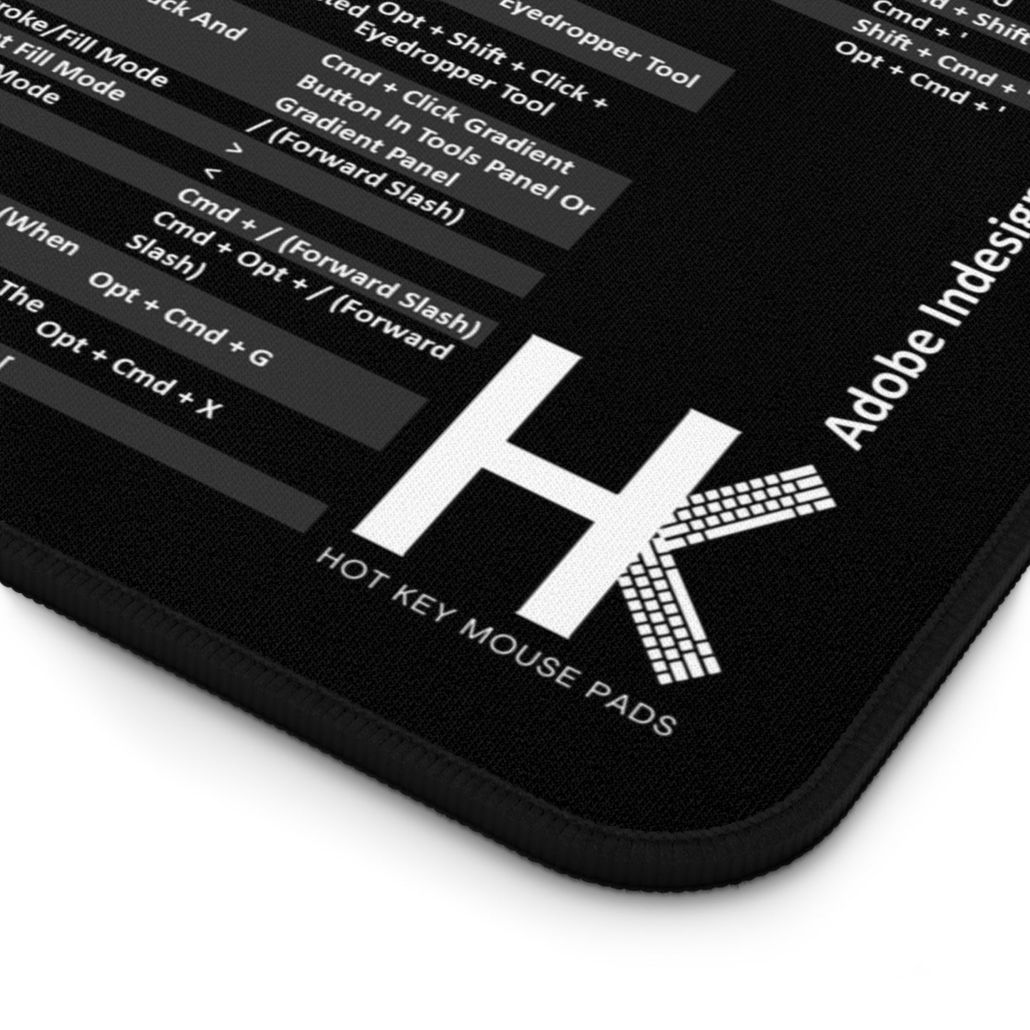Mac Adobe Indesign Hot Key Mouse Pad