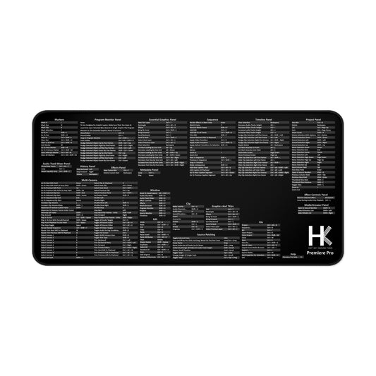 Windows Premiere Pro Hot Key Mouse Pad