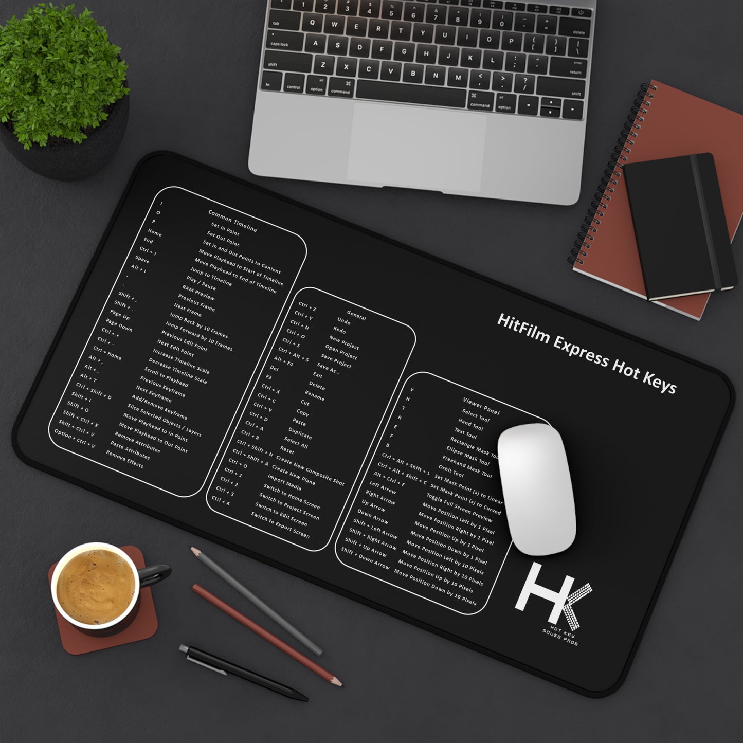 Windows Hitfilm Express Hot Keys Mouse Pad Large