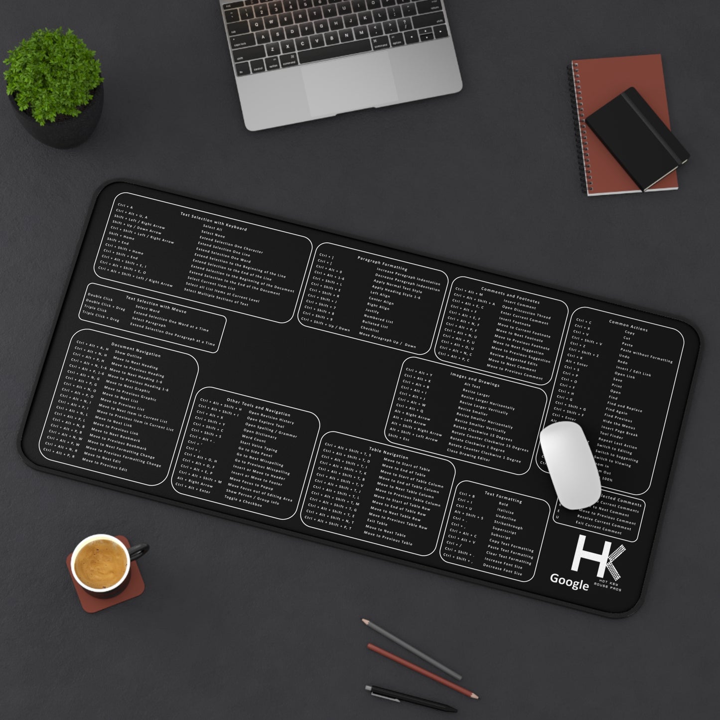 Windows Google XL Hot Key Mouse Pad