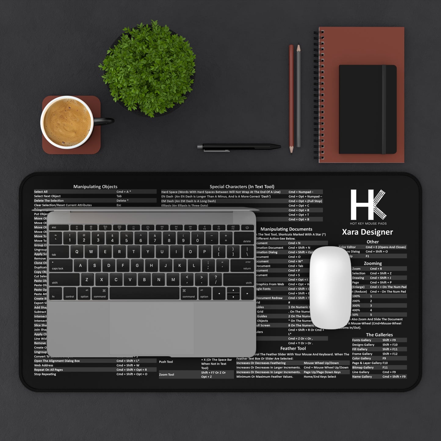Xara Designer Mac Hot Key Mouse Pad
