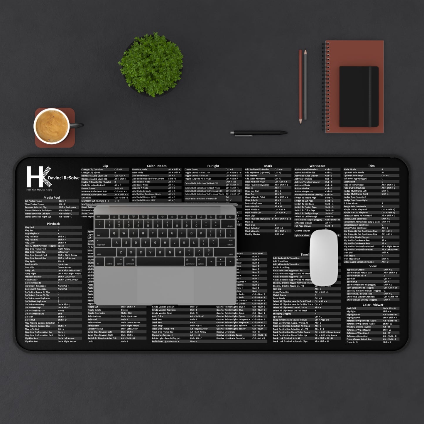 Windows Davinci Resolve Hot Key Mouse Pad