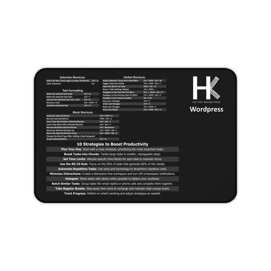 Windows Wordpress Hot Key Mouse Pad