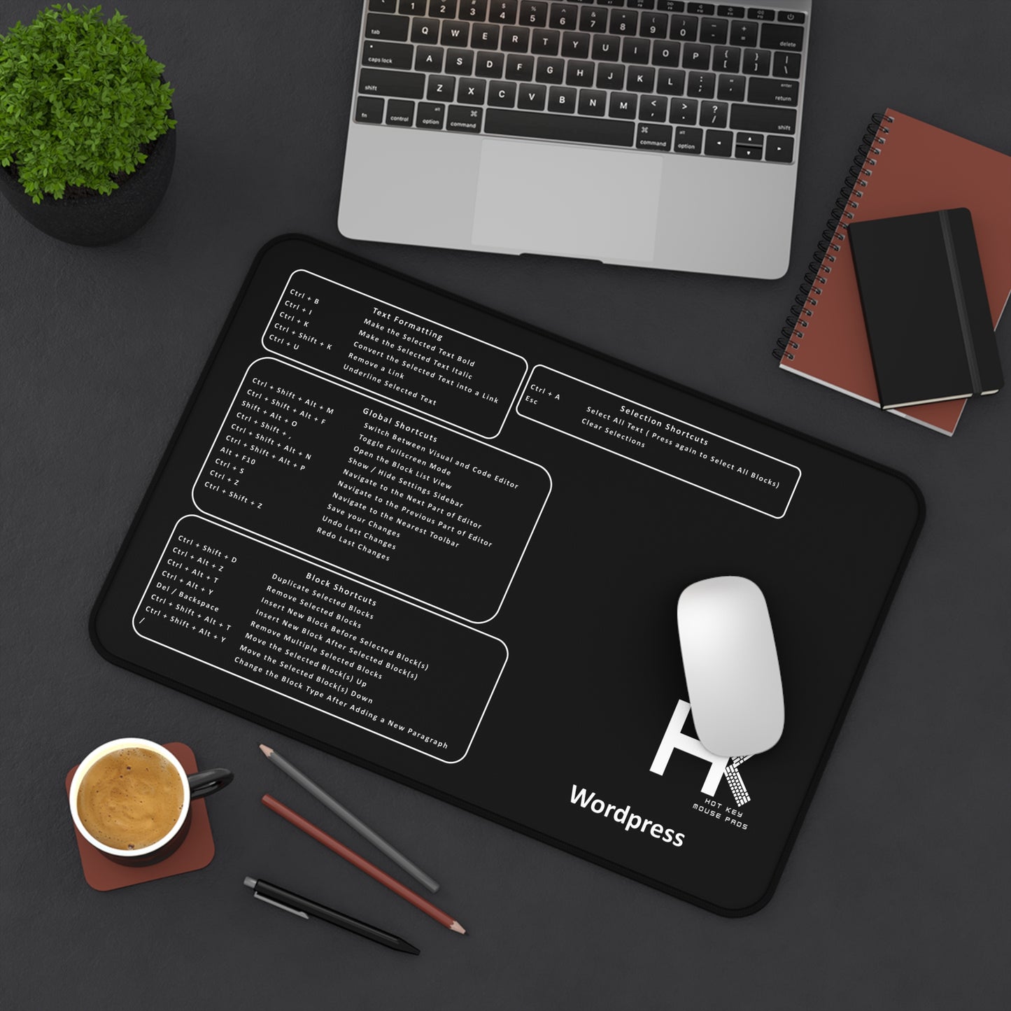 Windows WordPress Medium Hot Key Mouse Pad