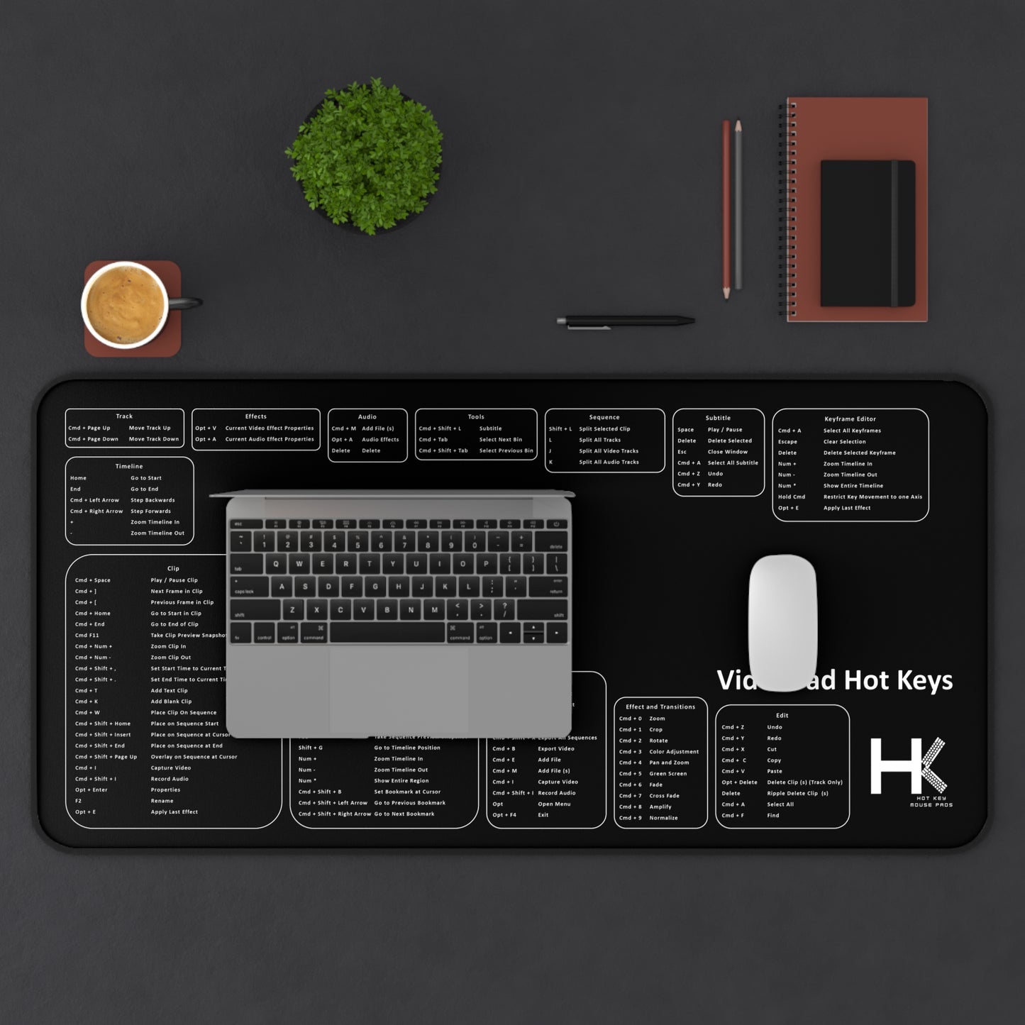 Mac VideoPad Hot Key Mouse Pad XL