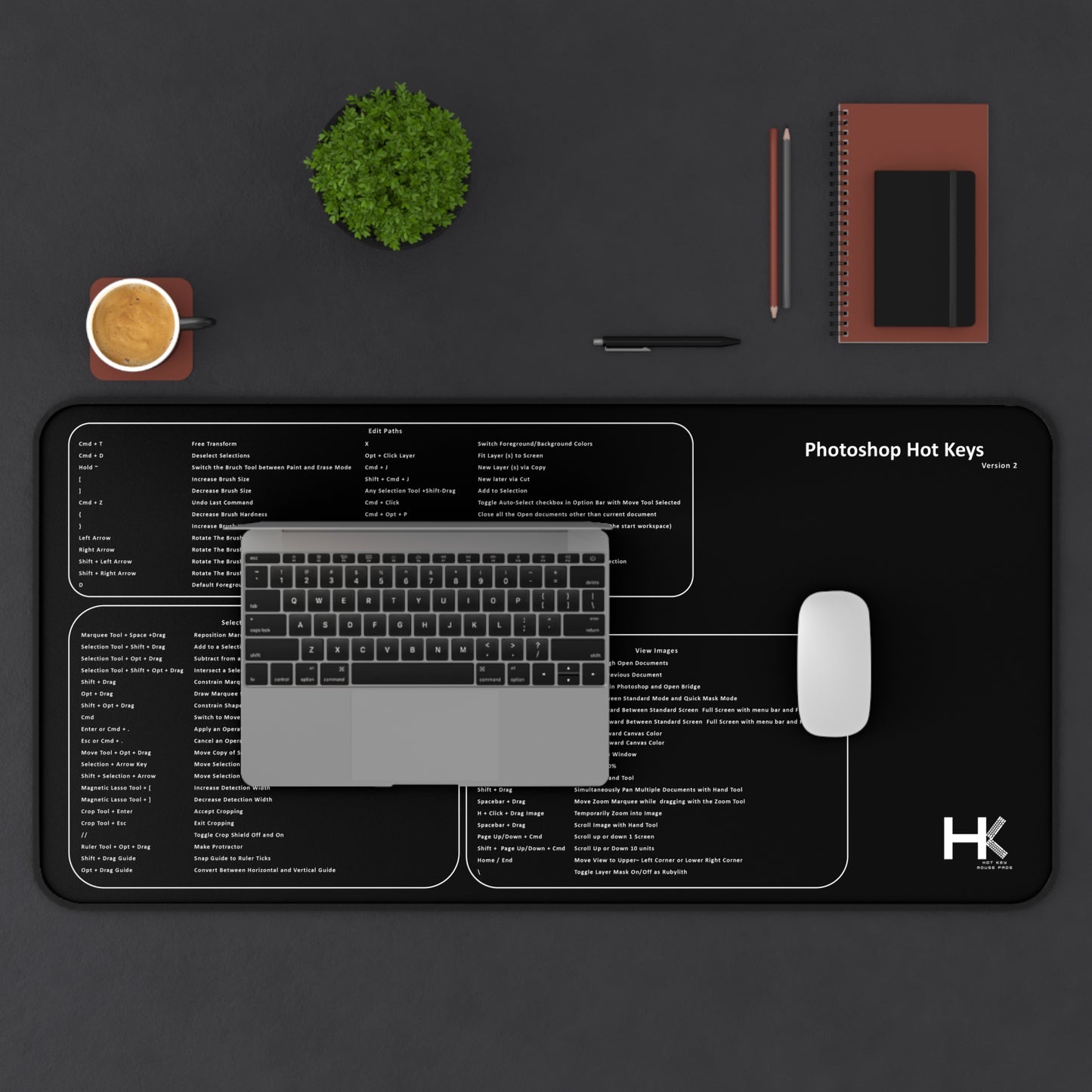 Mac Photoshop Version 2 XL Hot Key Mouse Pad