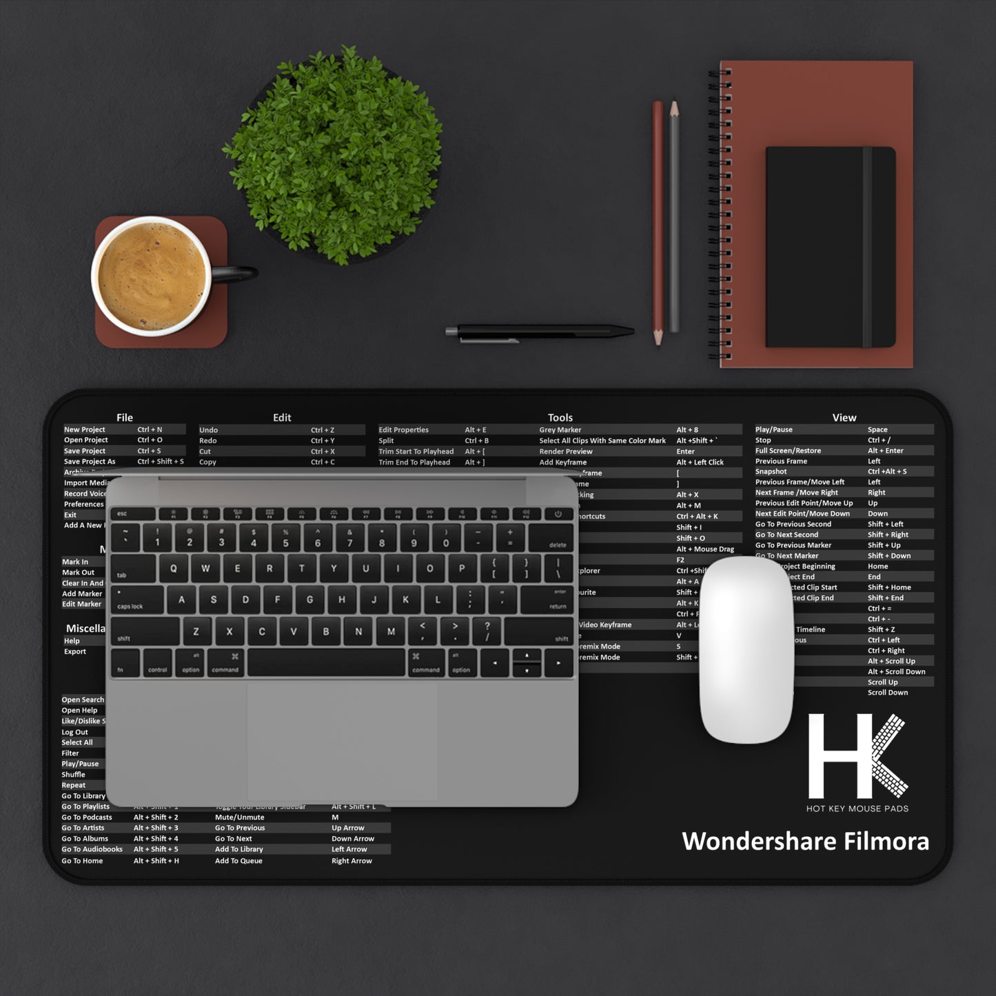 Wondershare Filmora Hot Key Mouse Pad
