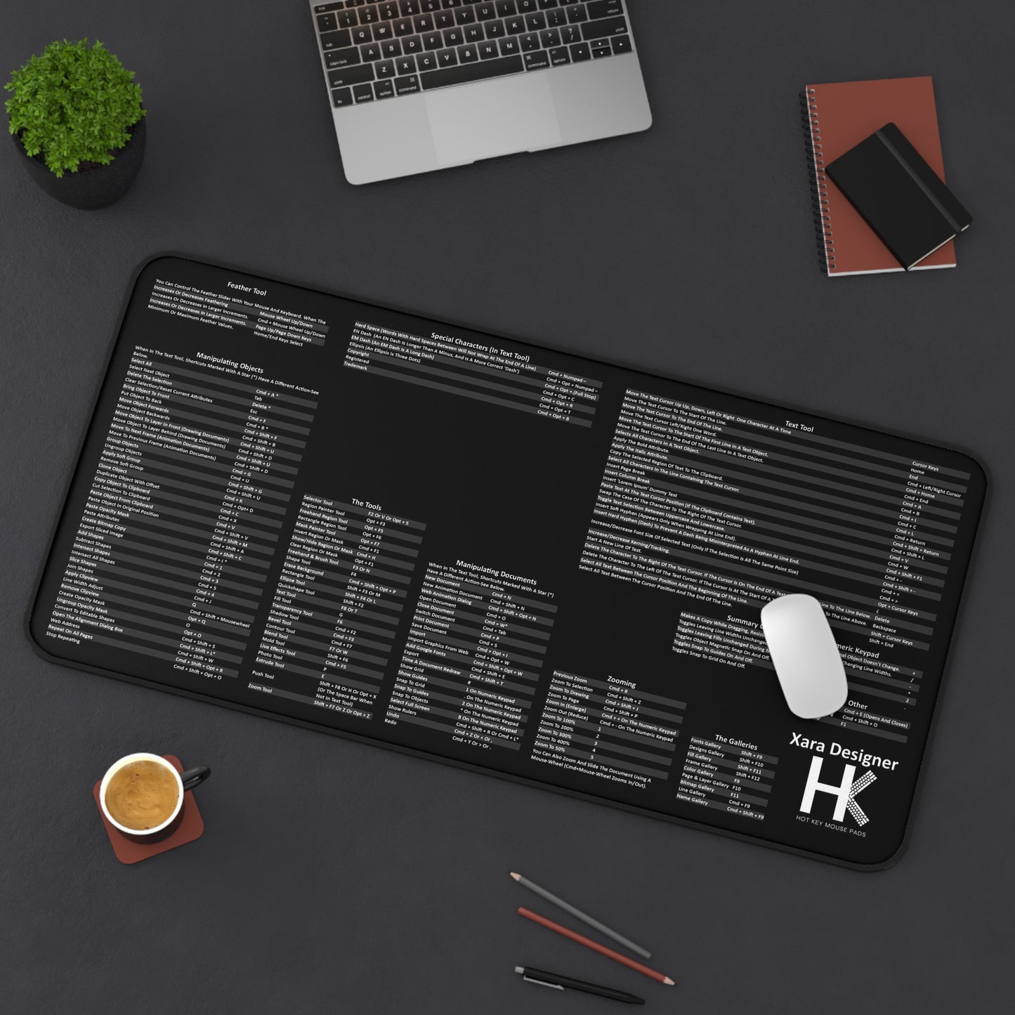 Xara Designer Mac Hot Key Mouse Pad