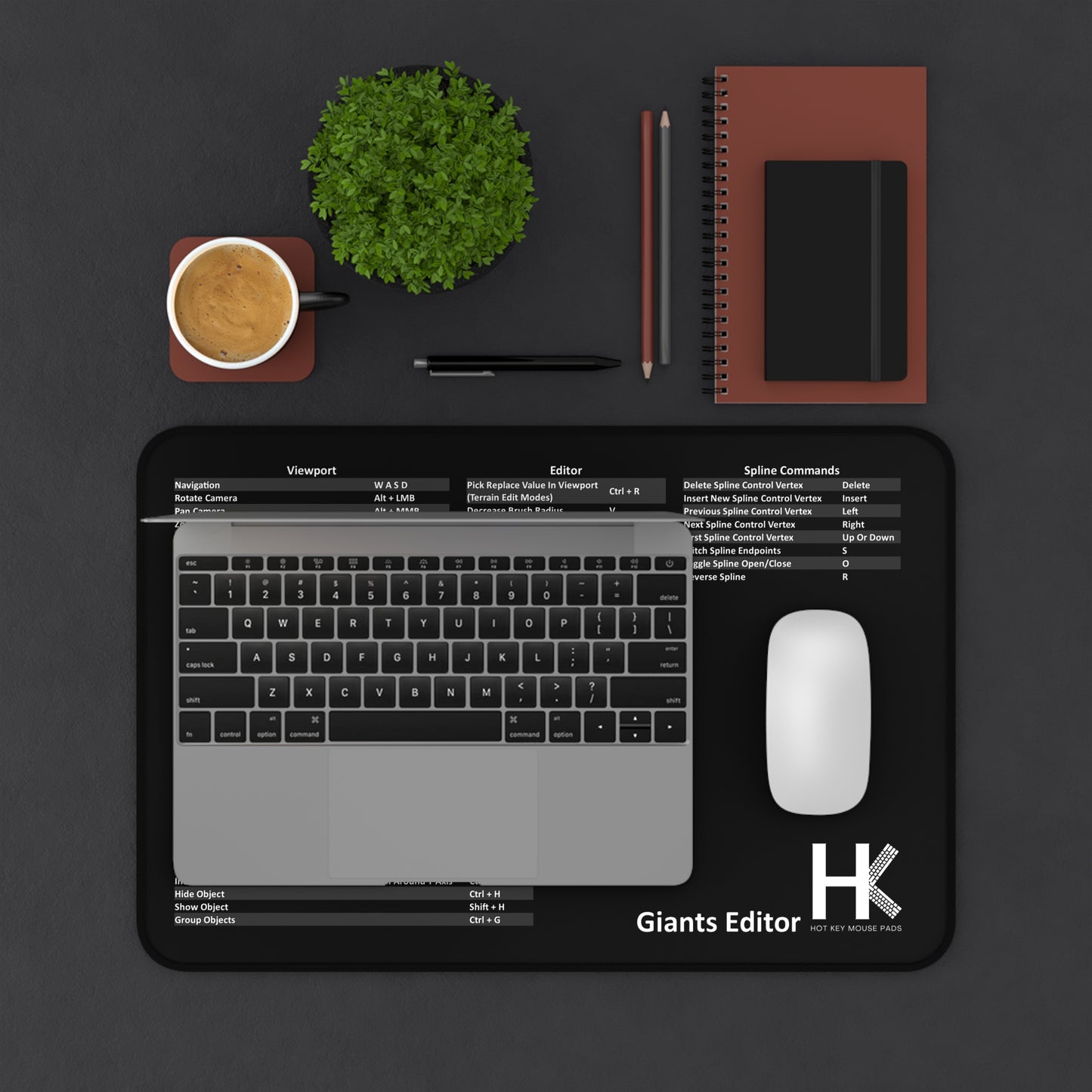 Windows Giants Editor Hot Mouse Pad — HK Shortcut Reference