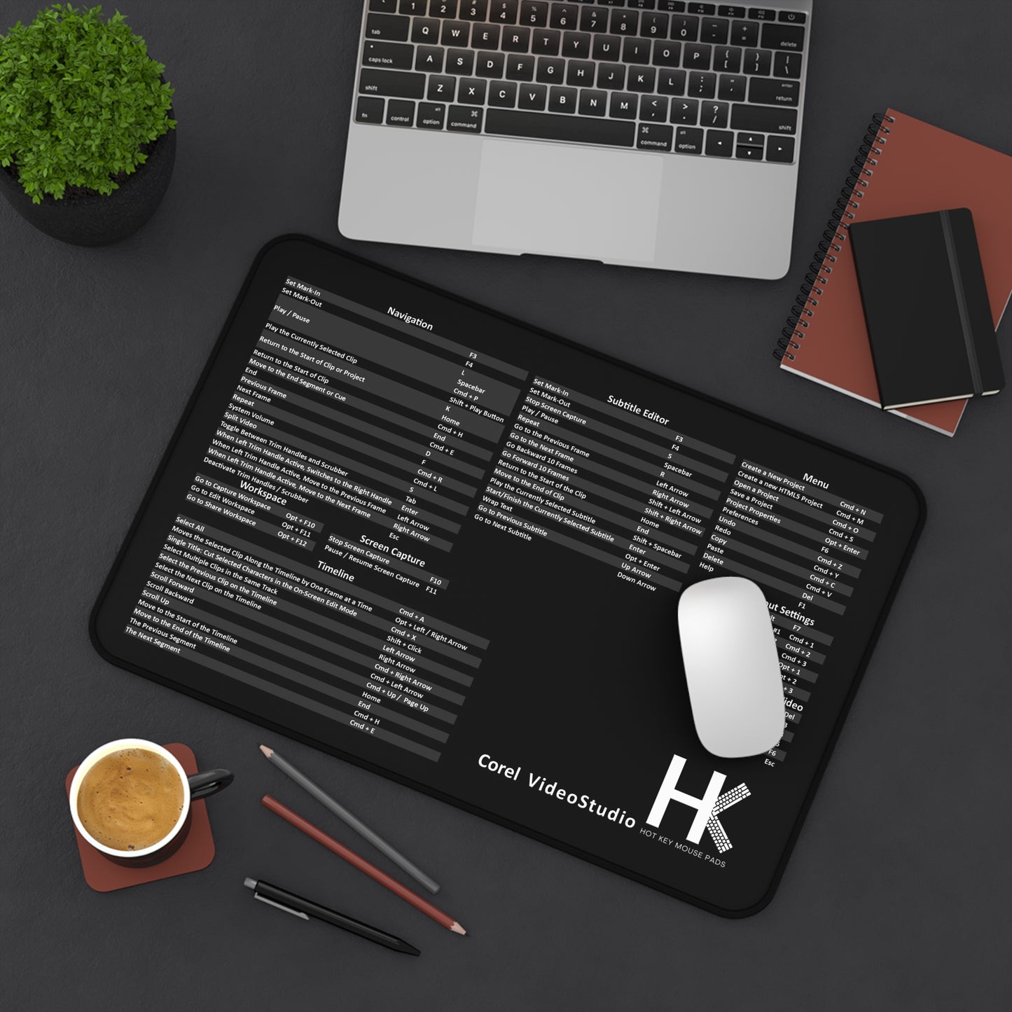 Corel VideoStudio Mac Hot Key Mouse Pad