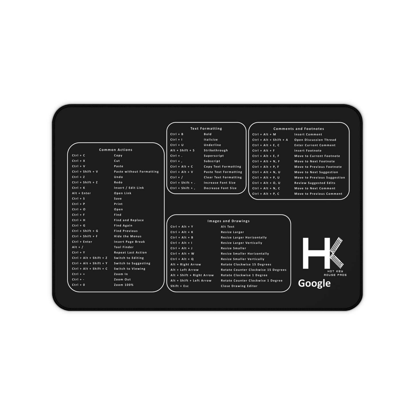 Windows Google Medium Hot Key Mouse Pad