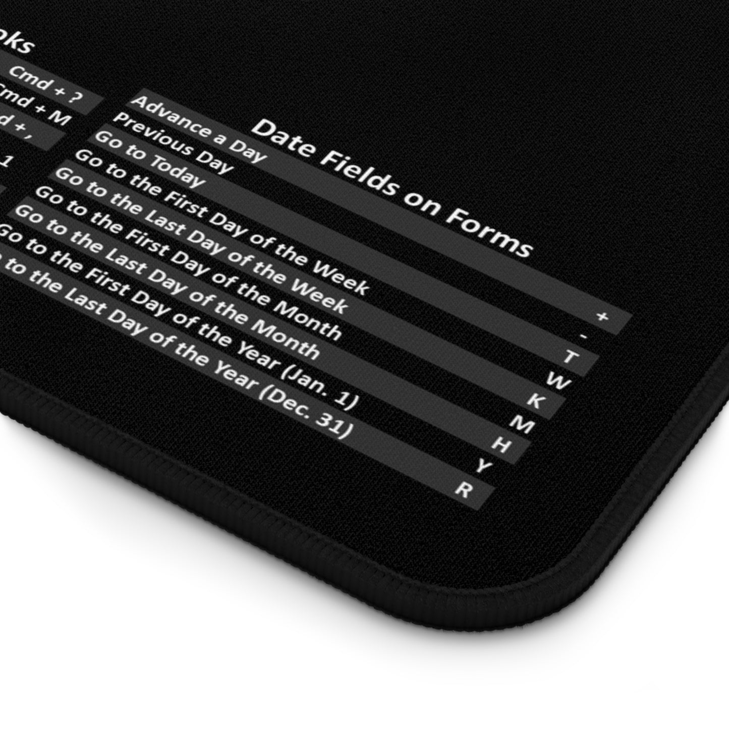Mac QuickBooks Hot Key Mouse Pad - Reference Shortcut Key Mouse Pad for Accountants & Bookkeepers