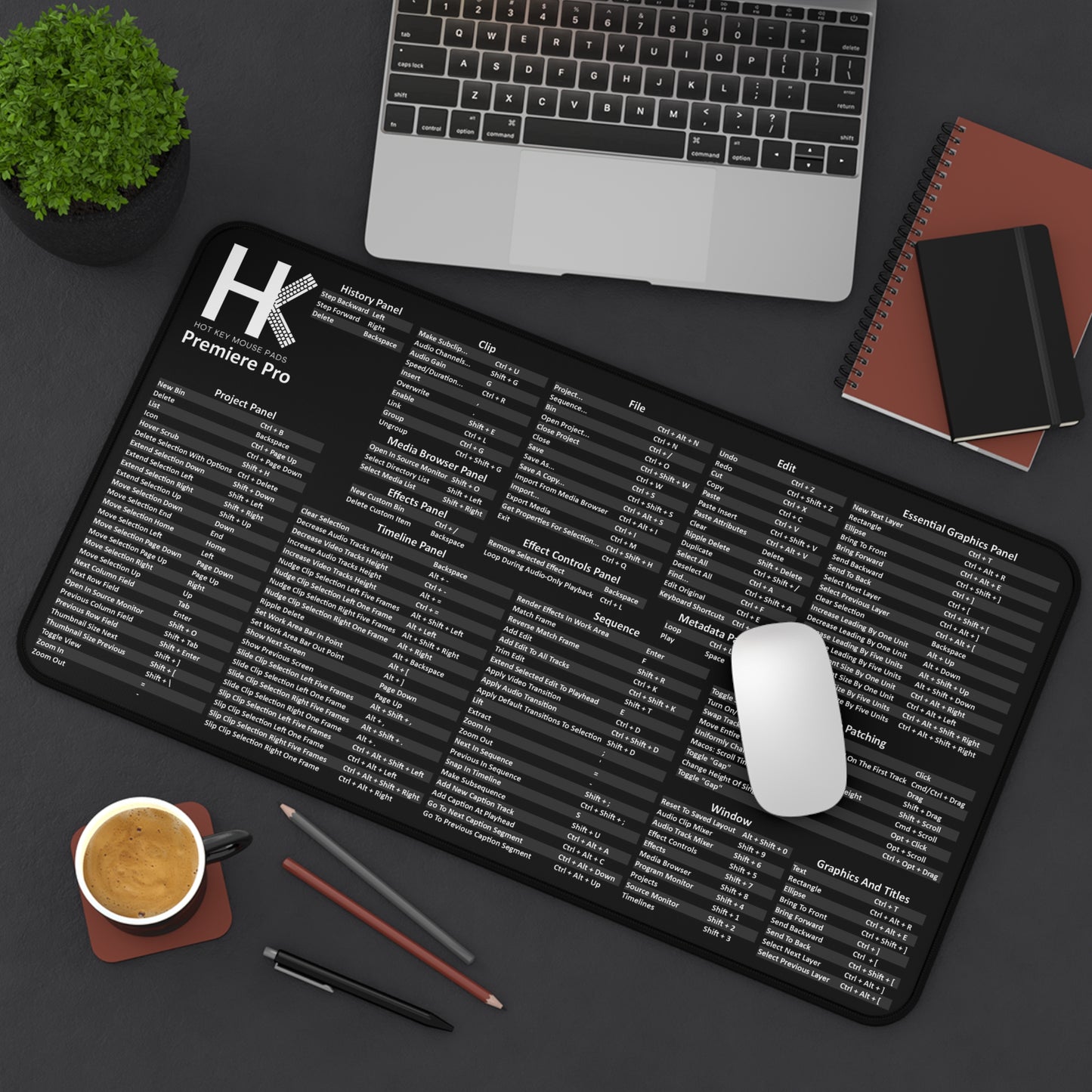 Windows Premiere Pro Hot Key Mouse Pad