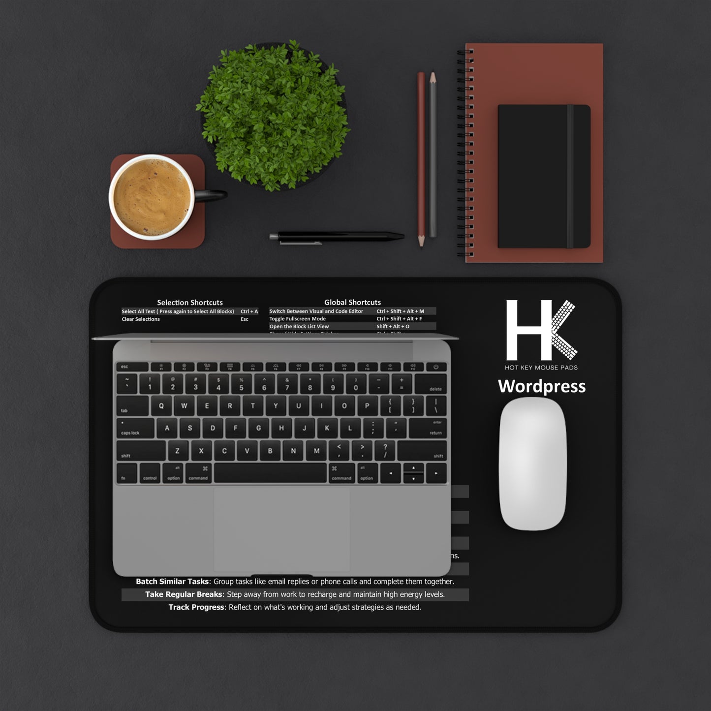 Windows Wordpress Hot Key Mouse Pad