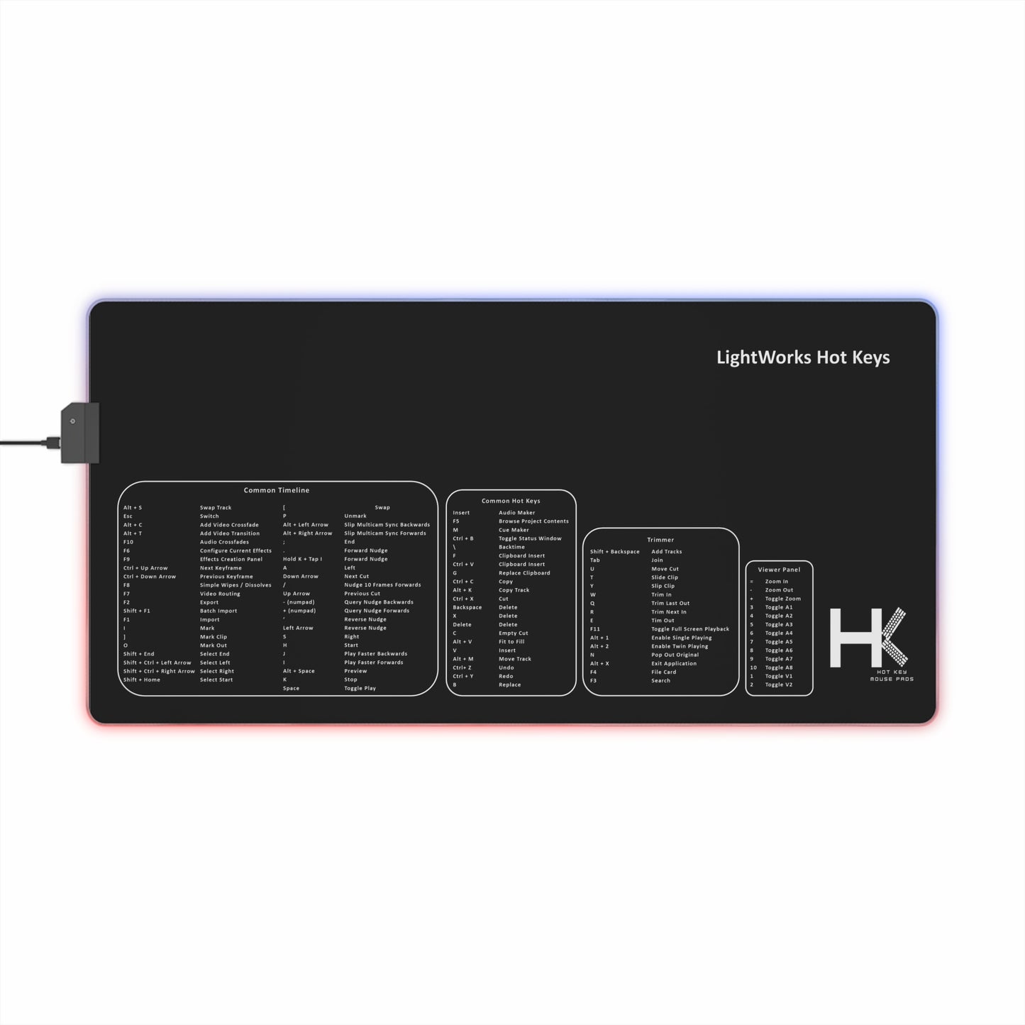 Windows Lightwork Hot Key LED Medium Mouse Pad