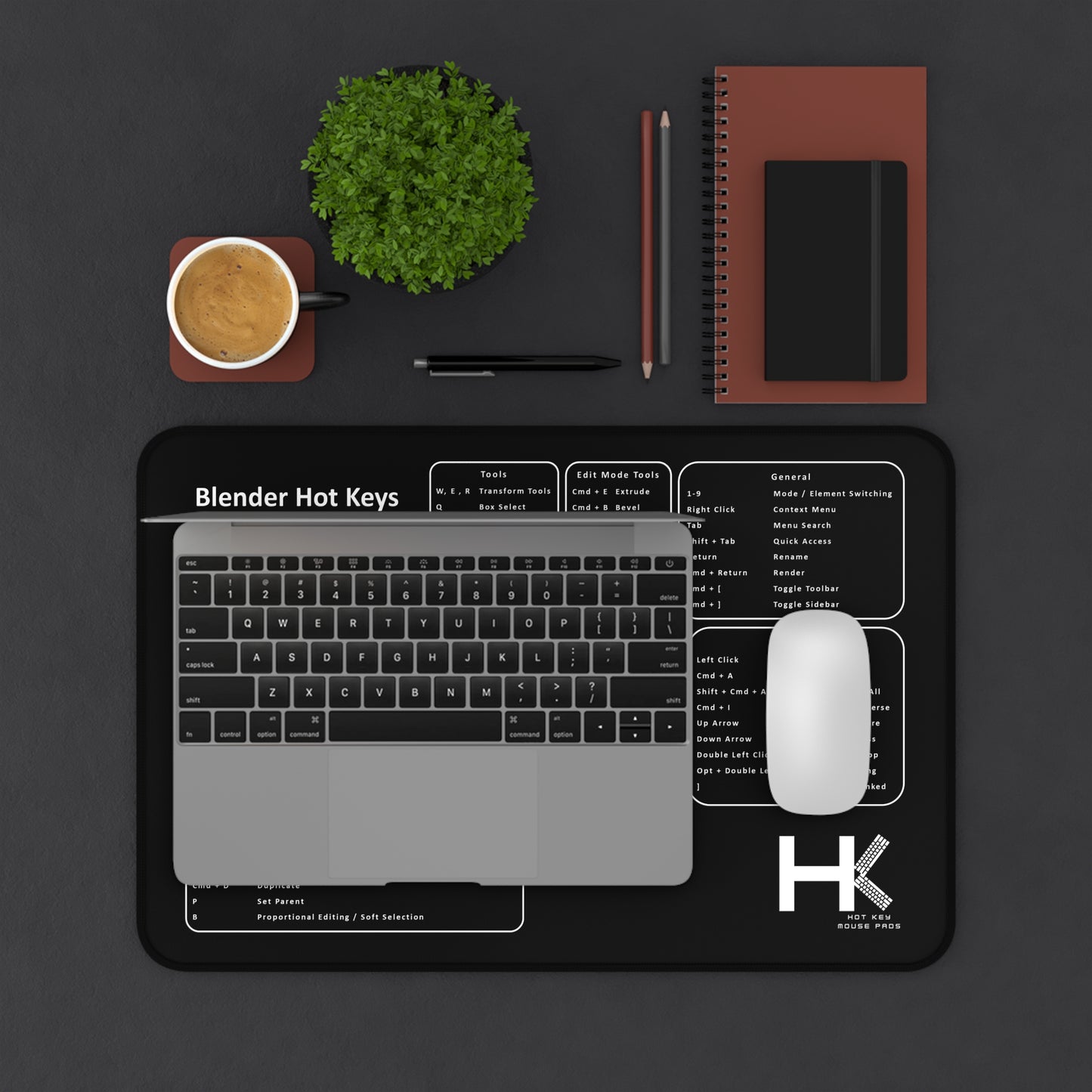 Mac Compatible Keymap Blender Hot Key Medium Mouse Pad