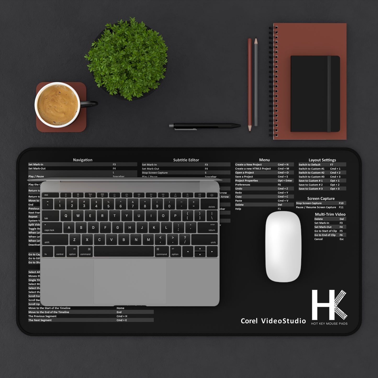 Corel VideoStudio Mac Hot Key Mouse Pad