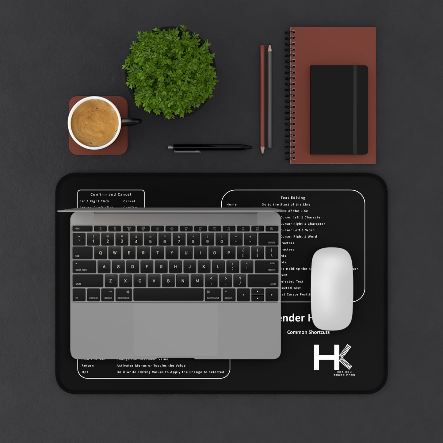 Mac Common Blender Hot Key Medium Mouse Pad