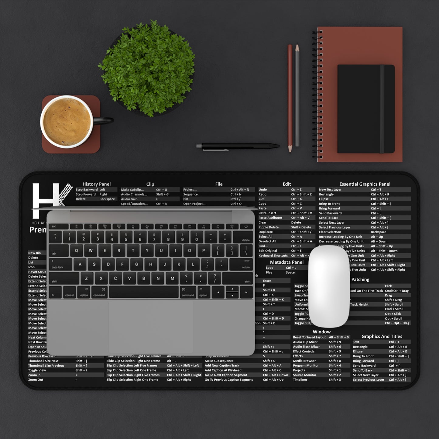 Windows Premiere Pro Hot Key Mouse Pad