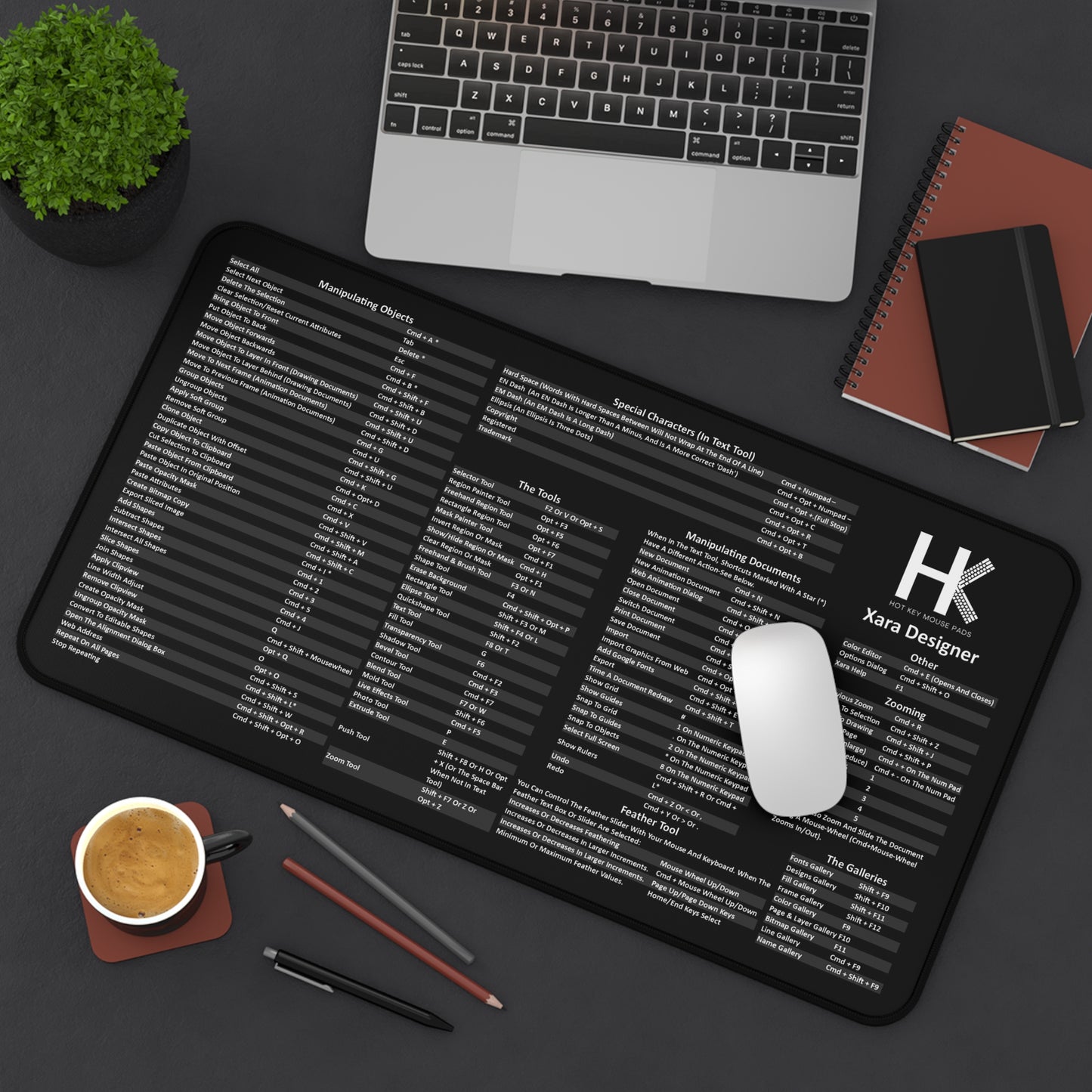 Xara Designer Mac Hot Key Mouse Pad