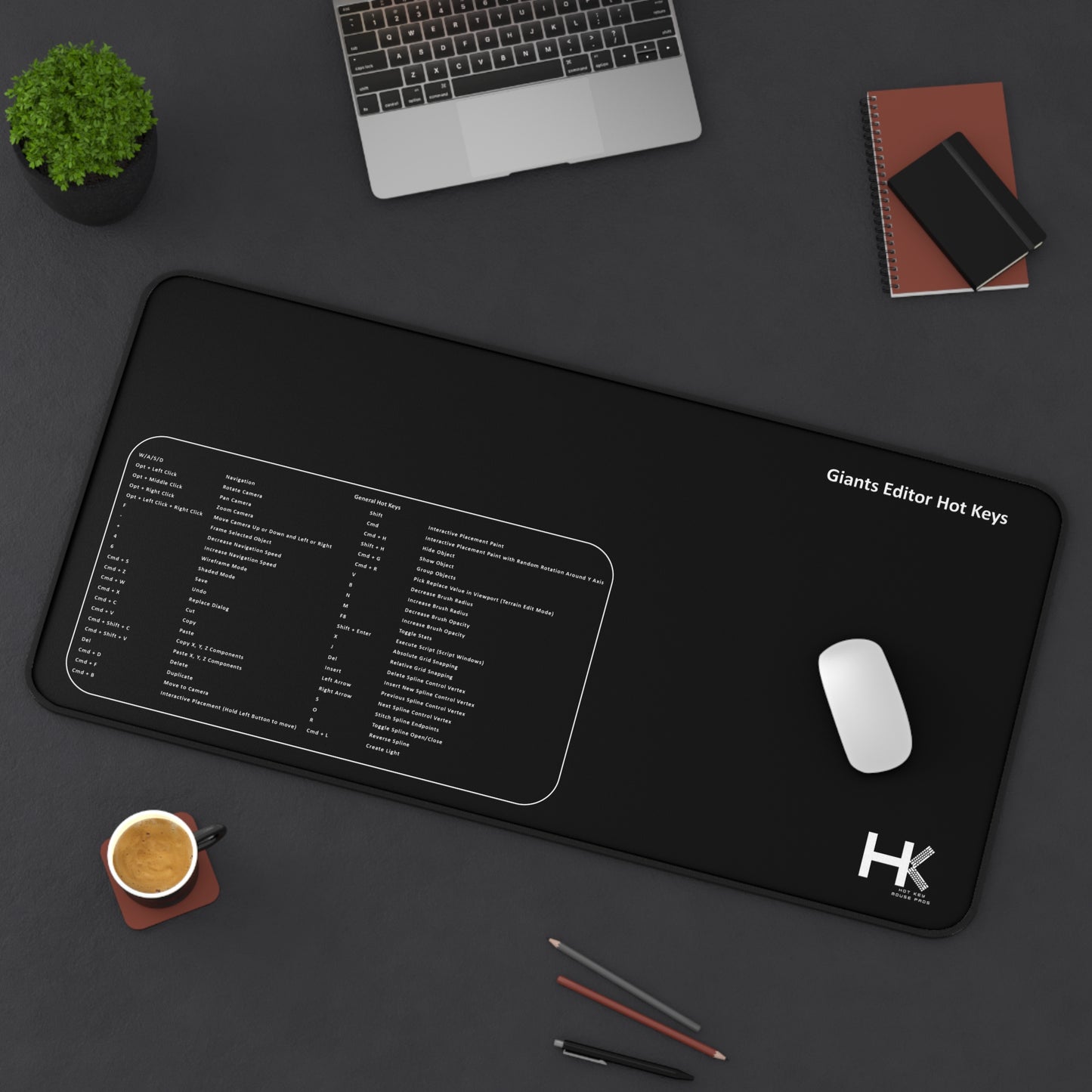 Mac Giants Hot Keys Mouse Pad XL