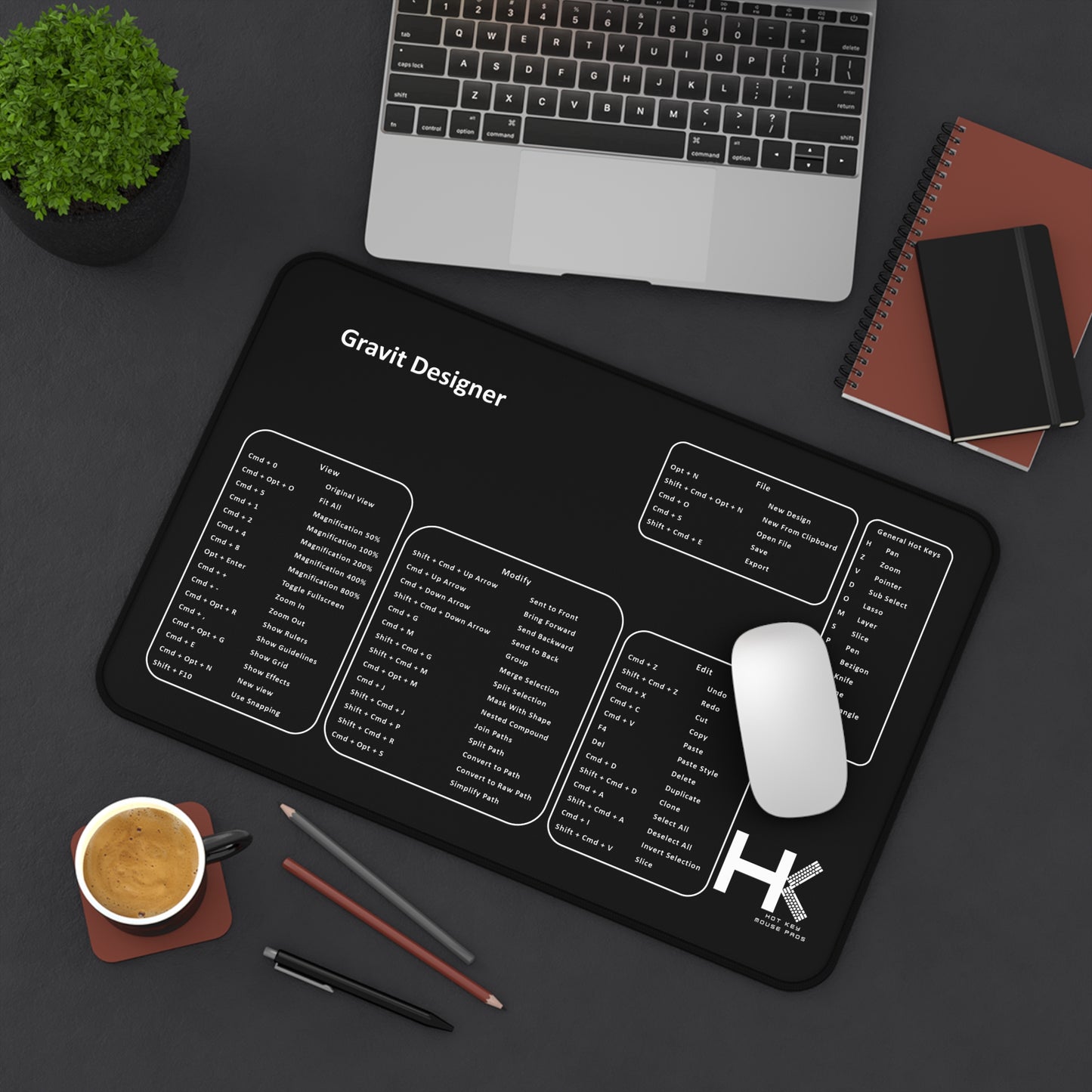 Mac Gravit Designer Hot Key Medium Mouse Pad