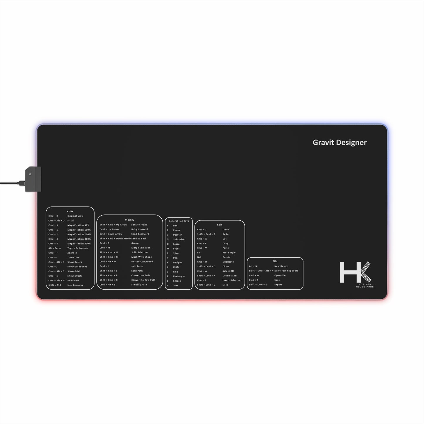 Windows Gravit Designer Medium Hot Key Gaming Mouse Pad