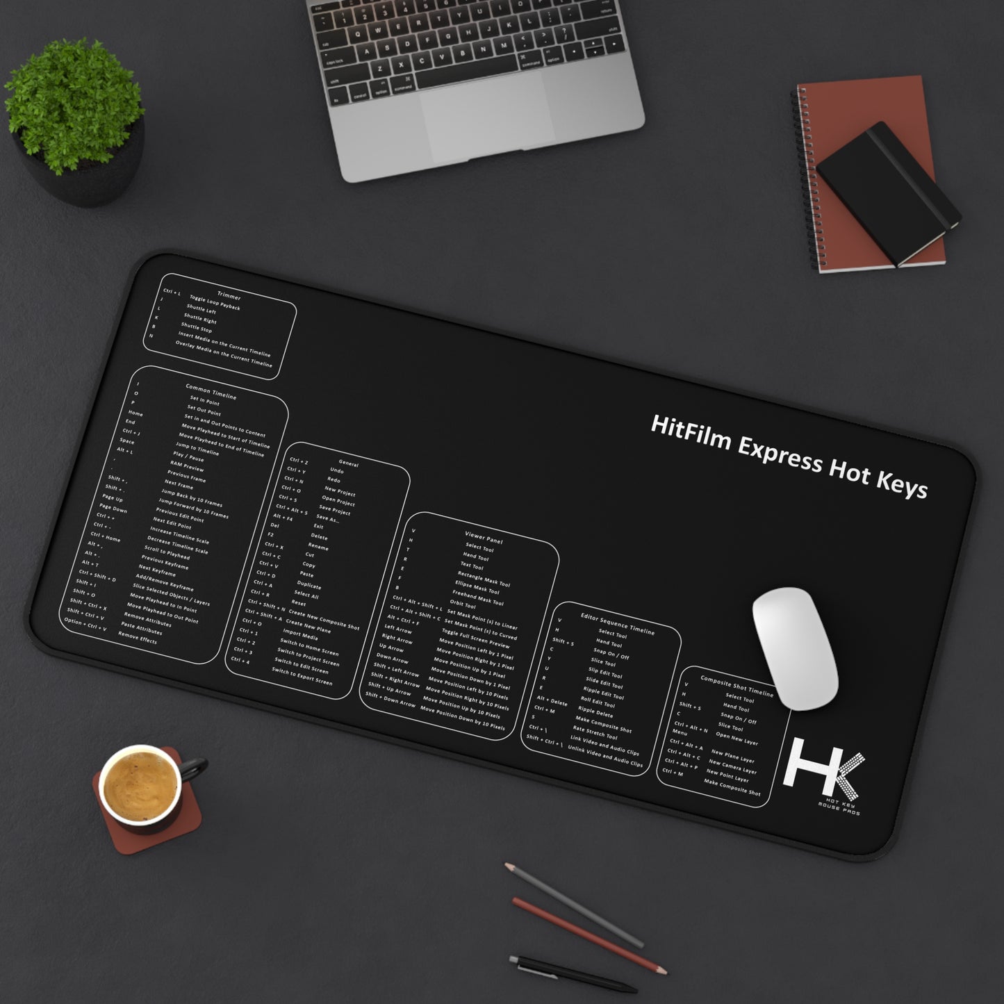 Windows HitFilm Express Hot Key Mouse Pad XL