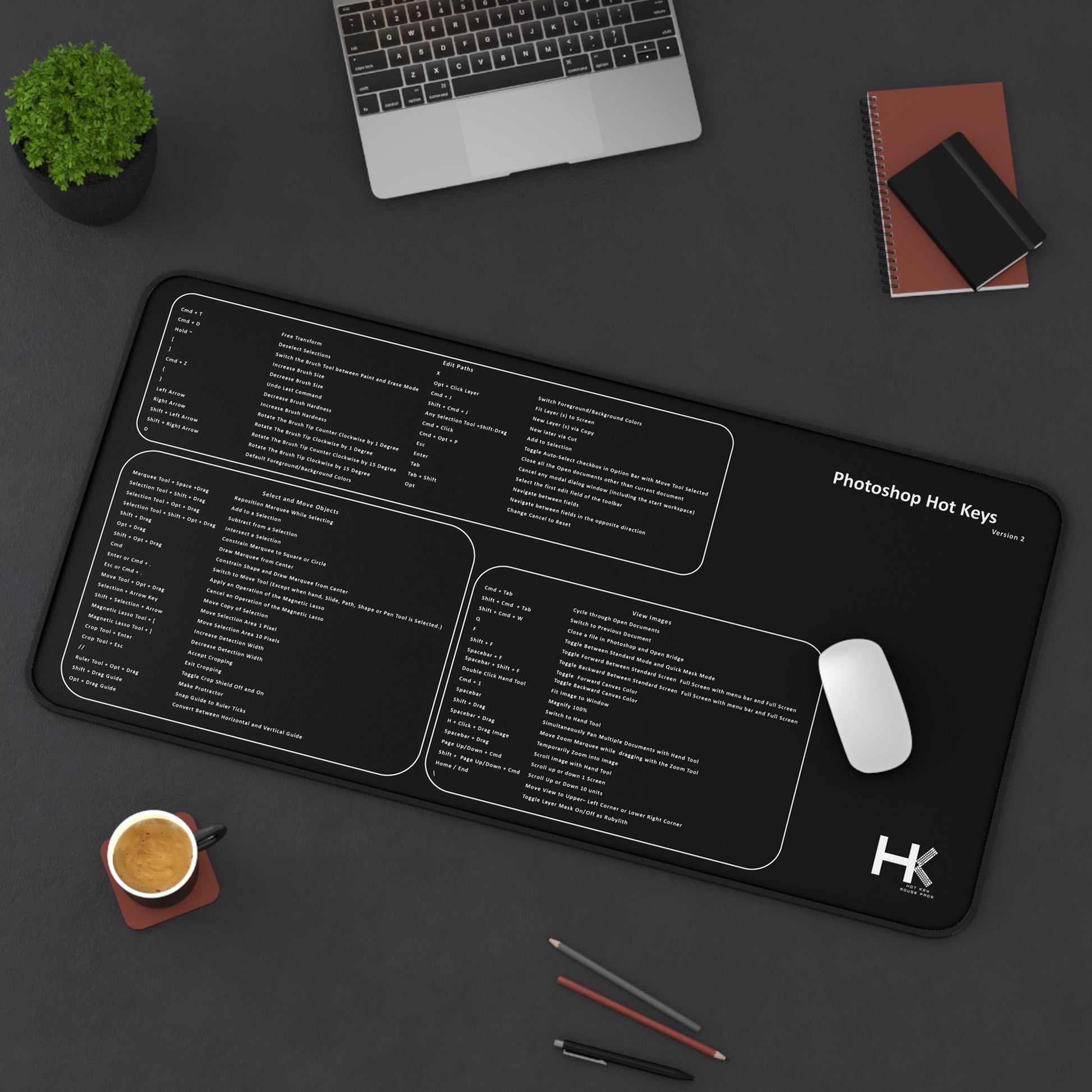 Mac Photoshop Version 2 XL Hot Key Mouse Pad – Hot Key Mouse Pads