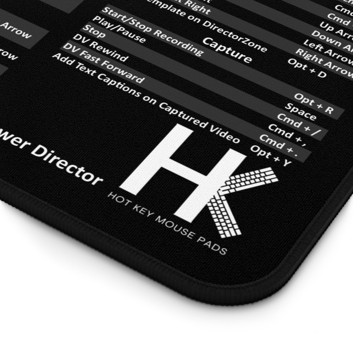 Mac PowerDirector Hot Key Mouse Pad - Ultimate Shortcut Mouse Pad