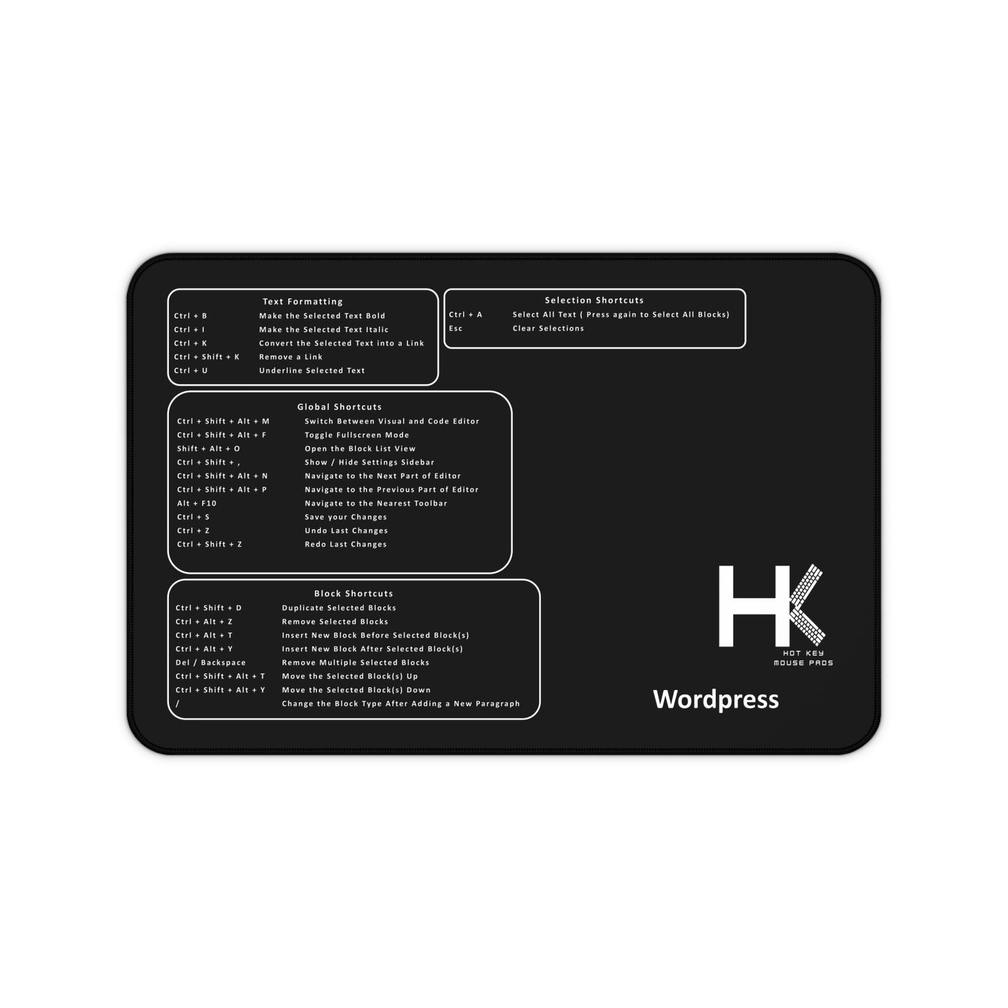 Windows WordPress Medium Hot Key Mouse Pad