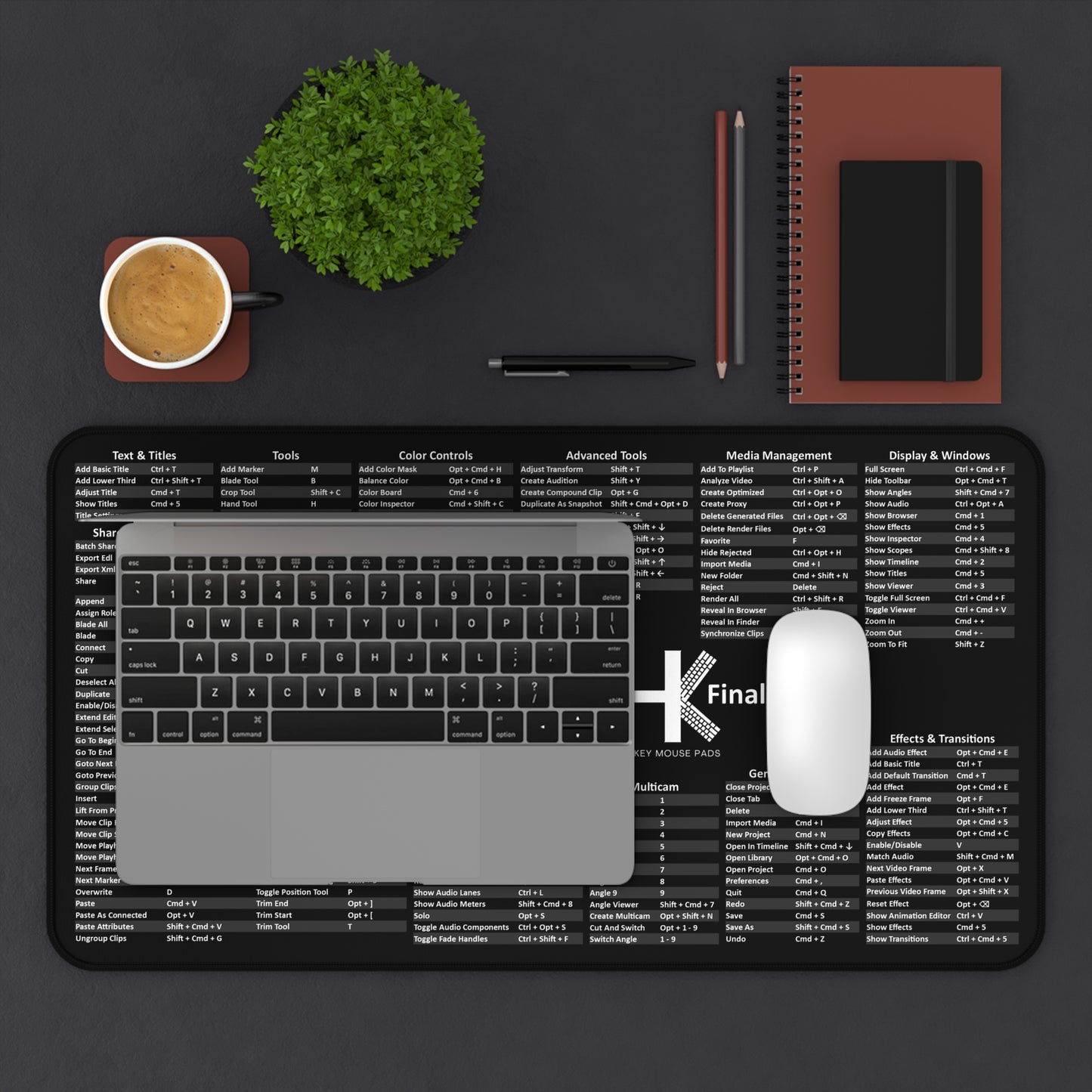 Final Cut Pro Hot Key Mouse Pad