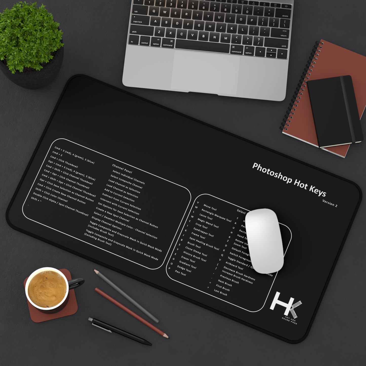 Mac Photoshop Version 2 Large Hot Key Mouse Pad